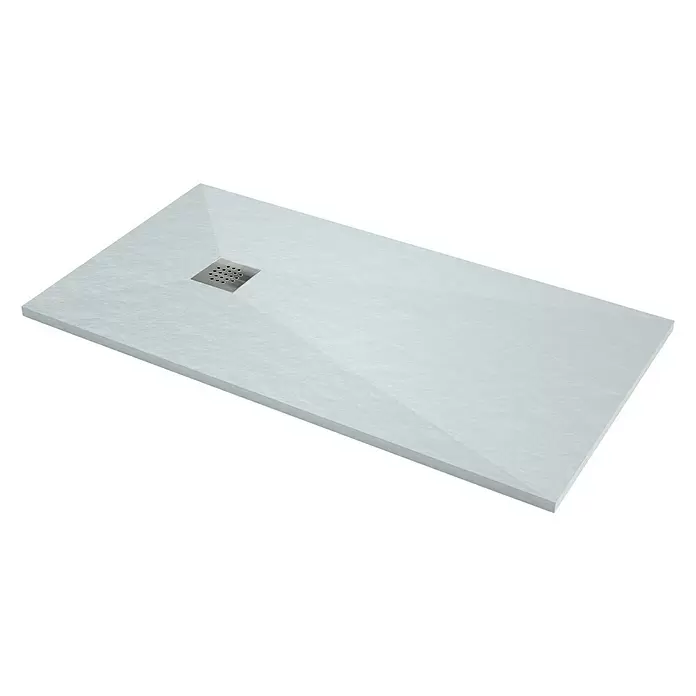 Plato de ducha Venus - L x An: 70 x 120 cm, Blanco - Vista angular