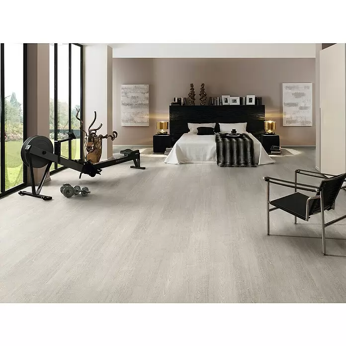 LOGOCLIC Laminat Atlas Oak - 1.285 x 192 x 7 mm, Rustikalni pod - Živopisni prikaz