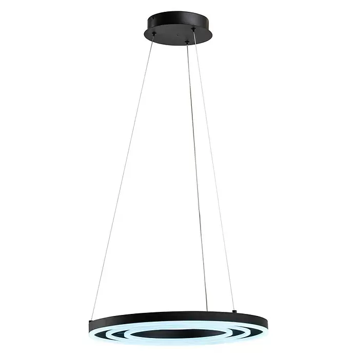 Lavida Ring LED-Pendelleuchte rund - Ø x H: 50 x 120 cm - Vorderansicht