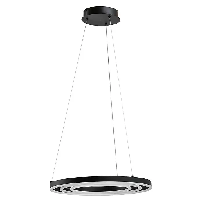 Lavida Ring LED-Pendelleuchte rund - Ø x H: 50 x 120 cm - Vorderansicht