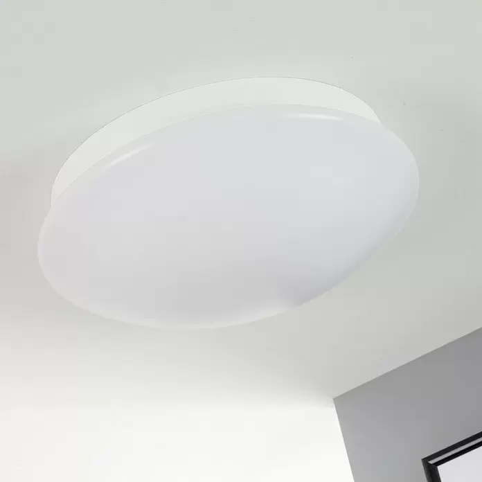 Briloner Led-plafondlamp Elara - 12 W, Wit, Warm wit - Sfeeropname
