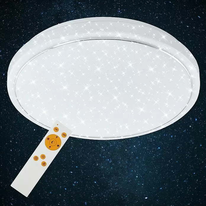 Brilo Led-plafondlamp Star - 18 W, Wit - Close-up