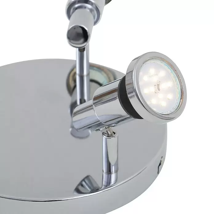 Briloner Led-plafondlamp Flamo - 4 W, Chrome, l x b x h: 21 x 21 x 10,6 cm - Close-up