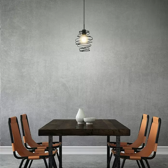 Briloner Hanglamp Box - 60 W, Zwart, E27 - Sfeeropname