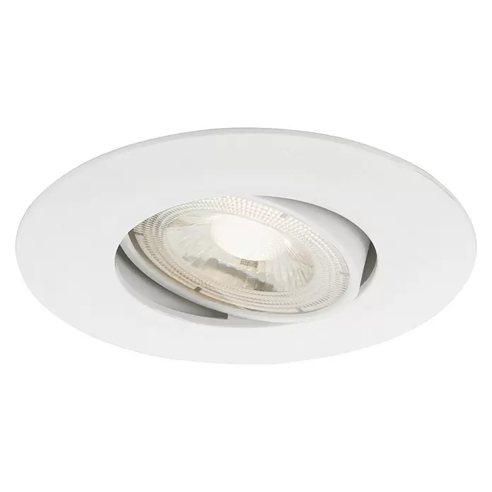 Briloner Ronde led-inbouwverlichting Nava Move - Ø x h: 6,8 x 2,4 cm, Wit, Warm wit - Zicht van beneden