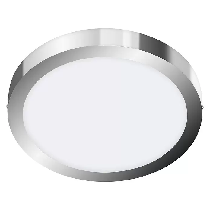 Briloner Led-plafondlamp Bosca - 21 W, Chrome, Ø x h: 30 x 3,2 cm, Neutraal wit - Zicht van beneden