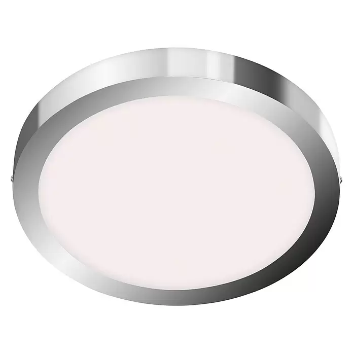 Briloner Led-plafondlamp Bosca - 21 W, Chrome, Ø x h: 30 x 3,2 cm, Neutraal wit - Zicht van beneden