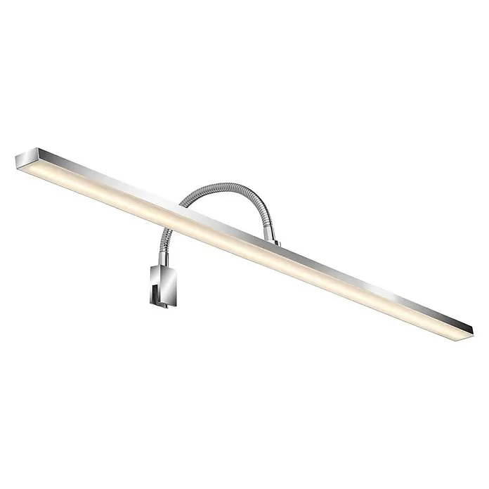Briloner Led-spiegelverlichting Rahat - 8,5 W, Chrome - Diagonaal zicht