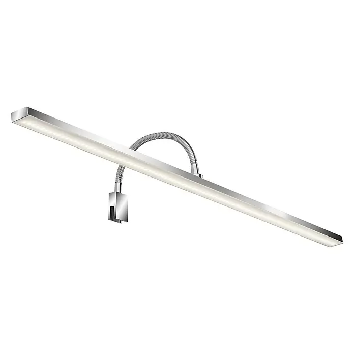 Briloner Led-spiegelverlichting Rahat - 8,5 W, Chrome - Diagonaal zicht