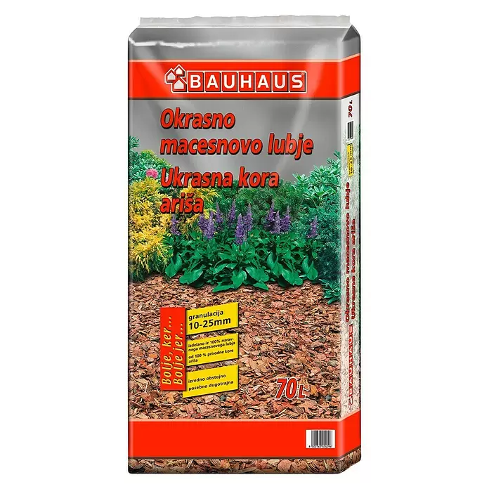 BAUHAUS Ukrasna kora od drveta - 70 l, 10 mm - 25 mm - Pogled sprijeda