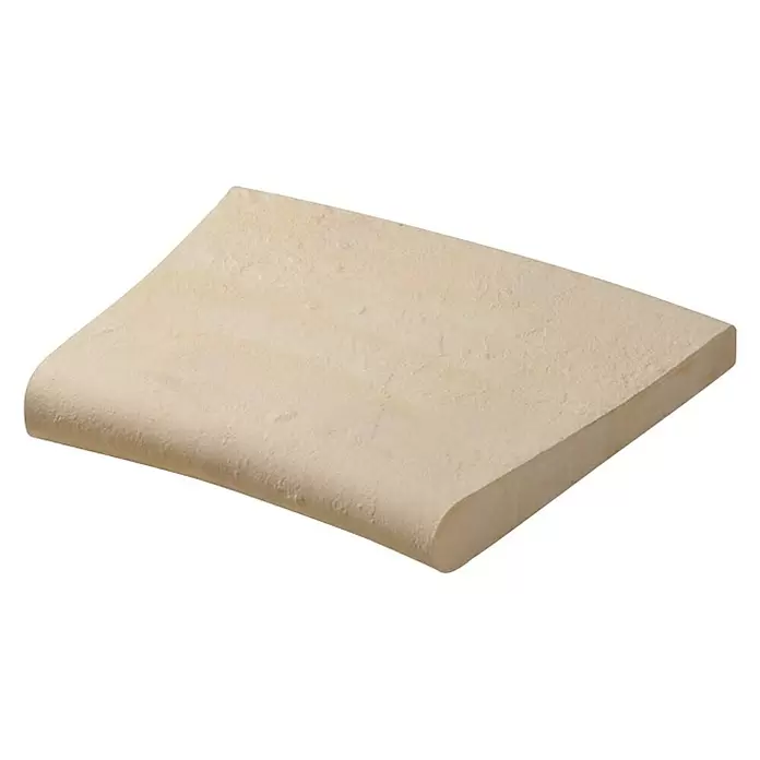 SAS Domus Beckenrandstein-Set - B x S: 40 x 6,5 cm, Geeignet für: Pools, Material: Beton, Farbe: Crema - Diagonale Ansicht