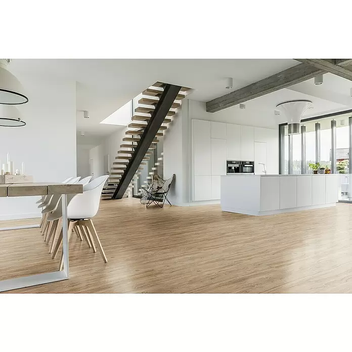 b!design Podna vinilna obloga SPC Nordmann - 1.220 x 181 x 4,2 mm, Rustikalni pod - Živopisni prikaz