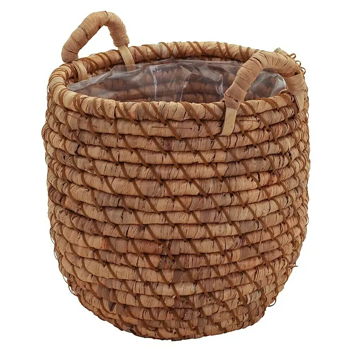 A.H.G. Ukrasna košara za biljke - Vanjska dimenzija (ø x V): 35 x 36 cm, prirodni materijali - Pogled sprijeda