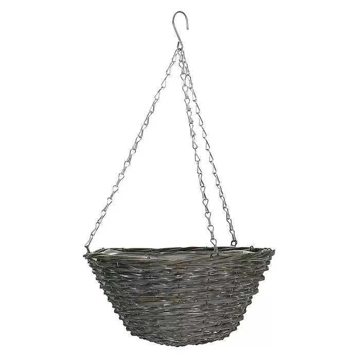 A.H.G. Viseća tegla za cvijeće - Vanjska dimenzija (ø x V): 17 x 35 cm, prirodni materijali - Pogled sprijeda