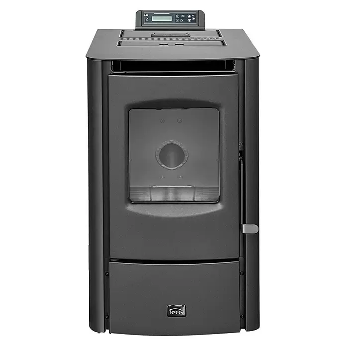 Tossi Estufa de pellets Aurea A7K - 7 kW, Gris - Vista frontal