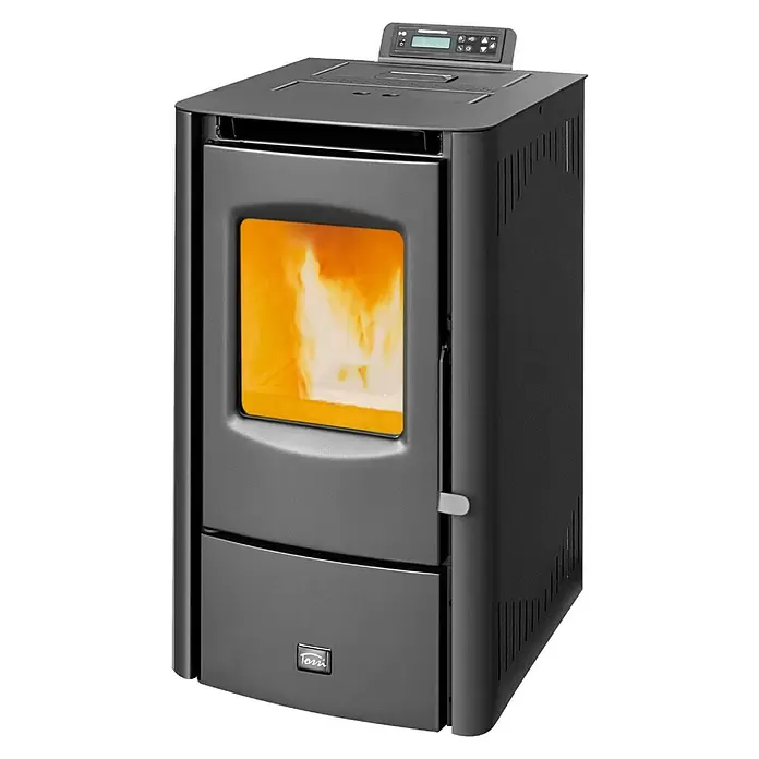 Tossi Estufa de pellets Aurea A7K - 7 kW, Gris - Vista angular
