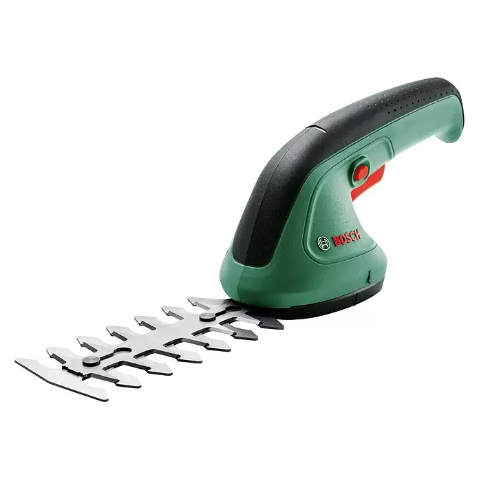 Bosch Podadora de batería para césped y arbustos EasyShear - 3,6 V, Iones de litio, 1 batería, Anchura de cuchilla: 8 cm - Vista angular