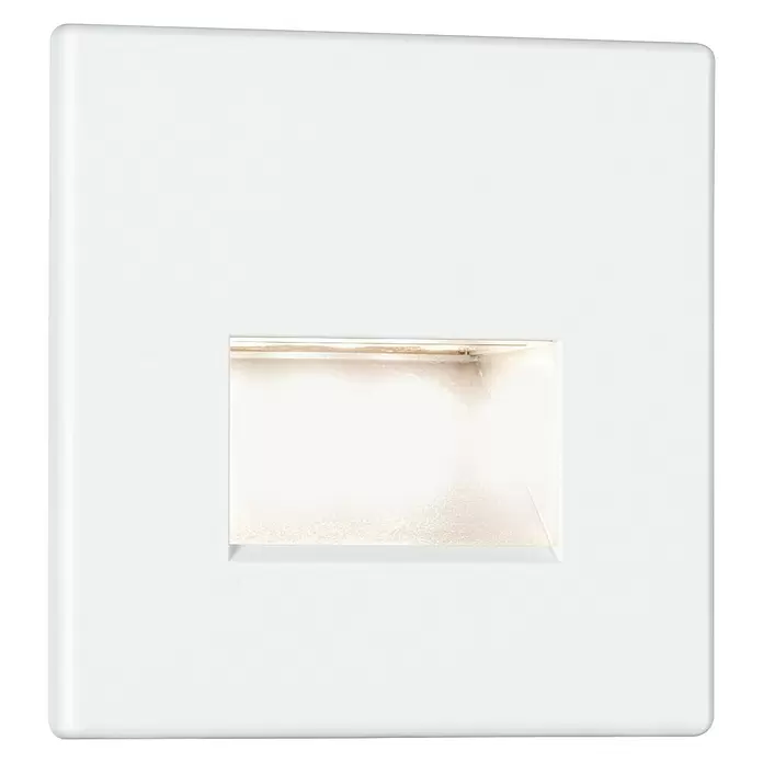 LED-Einbauleuchte - B x H: 80 x 80 cm, Weiß-matt - Vorderansicht