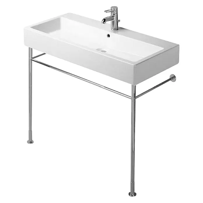 Duravit Vero Konsole - B x L: 92,5 x 42,5 cm, Chrom, Metall, Passend für: Duravit Vero Waschtische - Diagonale Ansicht
