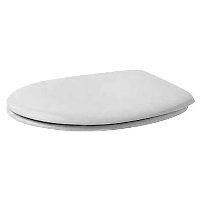 Duravit Duraplus WC-Sitz - Mit Absenkautomatik, Weiß, Duroplast - Diagonale Ansicht