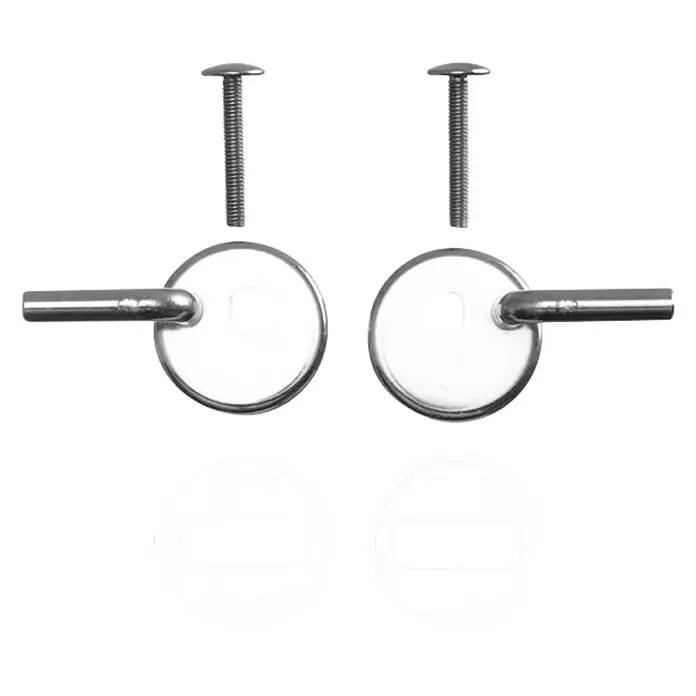 Duravit Happy D.2 Scharniere - Edelstahl, Chrom - Ansicht von oben