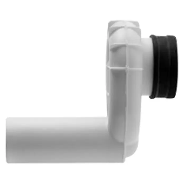 Duravit Urinal-Absaugsiphon - DN 50, Abgang: Waagerecht, Passend für: Duravit Urinale - Rechte Seitenansicht