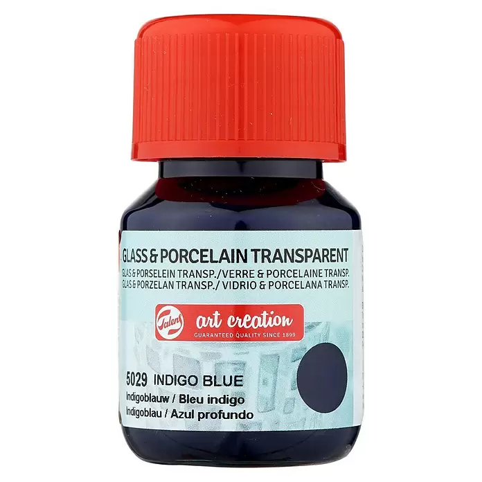 Talens Art Creation Pintura para efectos decorativos Vidrio & Porcelano - Azul profundo, 30 ml - Vista frontal