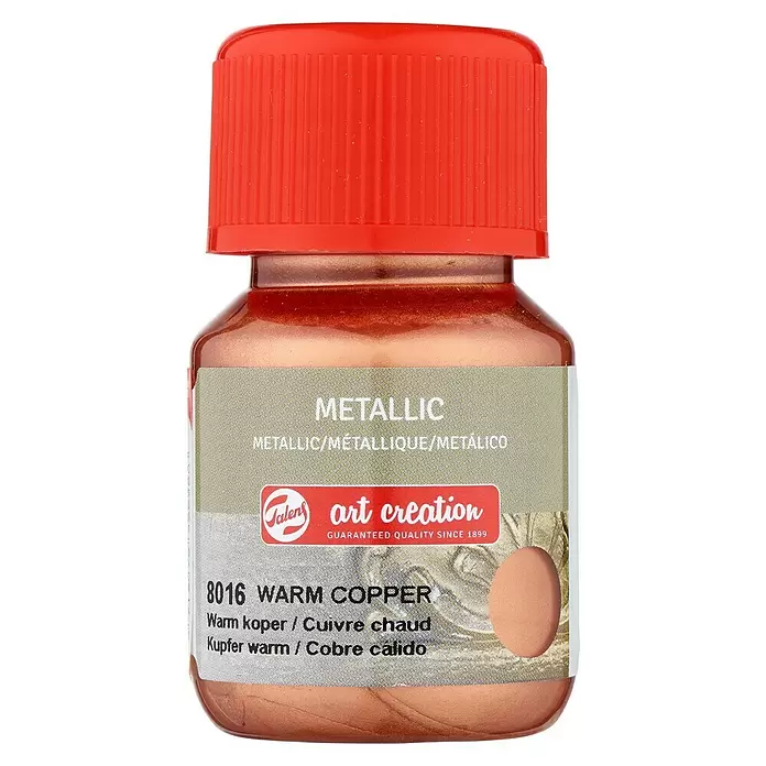 Talens Art Creation Pintura de efecto metálico Metallic - Cobre cálido, 30 ml - Vista frontal