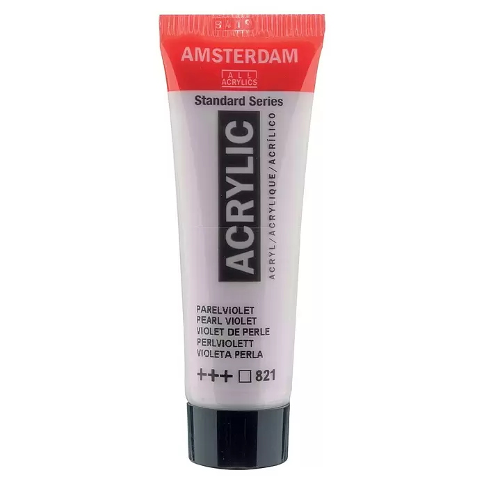 Talens Amsterdam Pintura acrílica Standard - Violeta perla, 20 ml, Tubo - Vista frontal