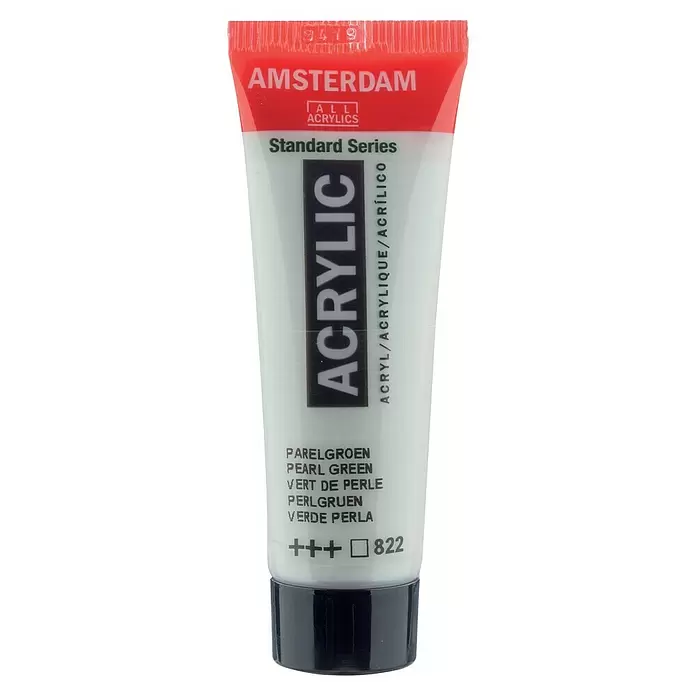 Talens Amsterdam Pintura acrílica Standard - Verde perla, 20 ml, Tubo - Vista frontal