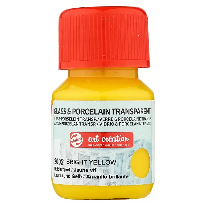 Talens Art Creation Pintura para efectos decorativos Vidrio & Porcelano - Amarillo brillante, 30 ml - Vista frontal