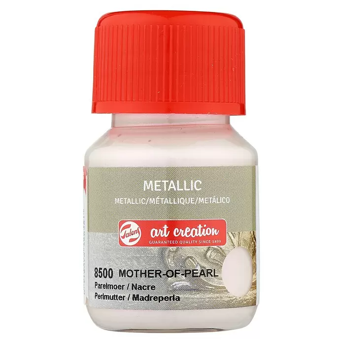 Talens Art Creation Pintura de efecto metálico Metallic - Madreperla, 30 ml - Vista frontal