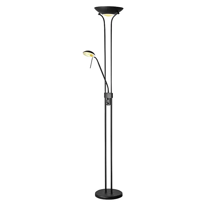 Home Sweet Home Staande lamp Uplight - 60 W, Hoogte: 180 cm, Zwart, R7s - Vooraanzicht