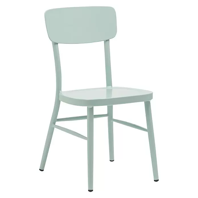 Silla de jardín Abigail - An x Pr x Al: 44 x 50 x 85 cm, Verde claro - Vista angular