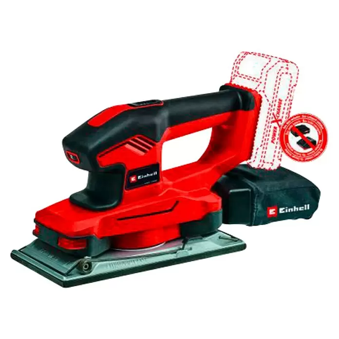 Einhell Power X-Change Bežična vibracijska brusilica TE-OS 18/230 Li-Solo - 18 V, Broj oscilacija pri nazivnom opterećenju: 14.000 okr/min - 24.000 okr/min, Brusna površina: 115 x 230 mm - Proizvod u upotrebi