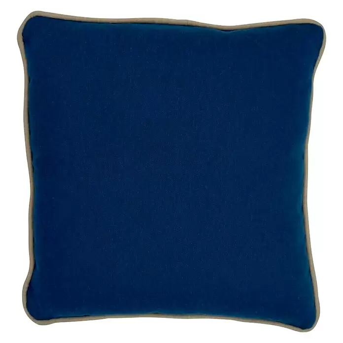 Cojín Baikal - Azul/Beige, 45 x 45 cm, 53% algodón 47% poliéster - Vista frontal