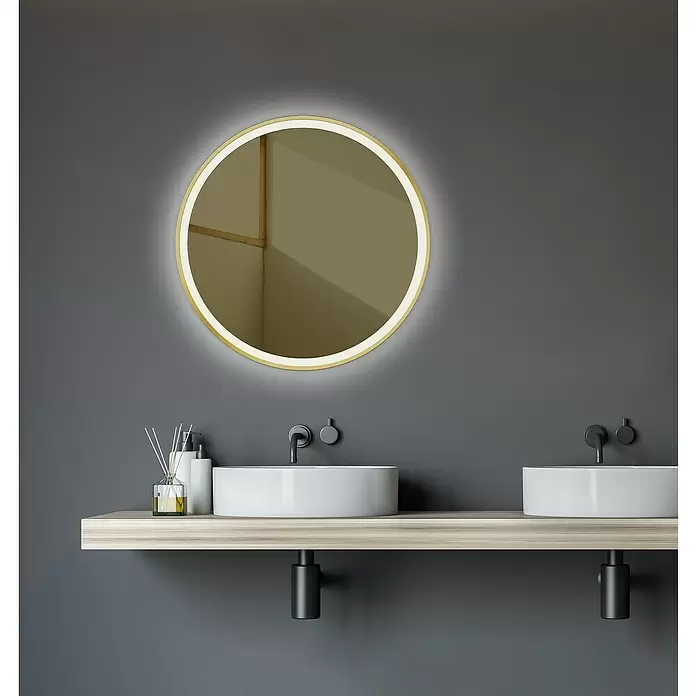 DSK LED-Lichtspiegel Desire - Durchmesser: 55 cm, Bronze - Stimmungsaufnahme