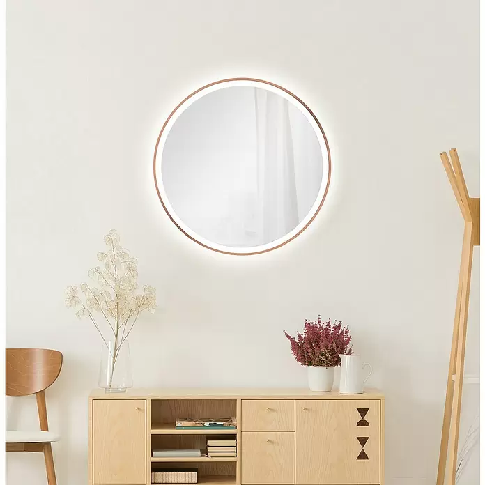 DSK LED-Lichtspiegel Desire - Durchmesser: 55 cm, Kupfer - Stimmungsaufnahme