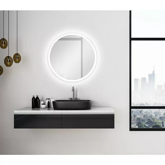 DSK LED-Lichtspiegel Desire - Durchmesser: 55 cm, Weiß - Stimmungsaufnahme