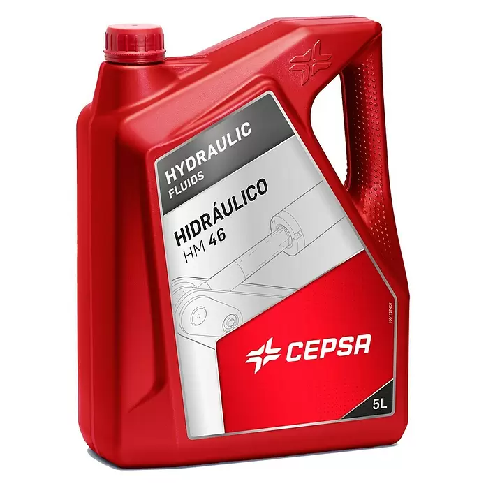 Cepsa Aceite hidráulico HM 46 - ISO HM-46, 5 l - Vista frontal