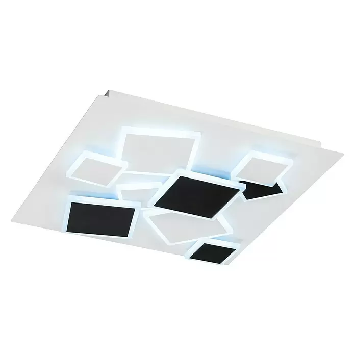 Lavida LED stropna svjetiljka Capri - 50 W, D x Š x V: 50 x 50 x 6,5 cm, Topla bijela - Pogled odozdo