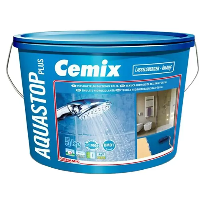 Cemix Hidroizolacijska masa AquaStop Plus - 5 kg - Pogled sprijeda