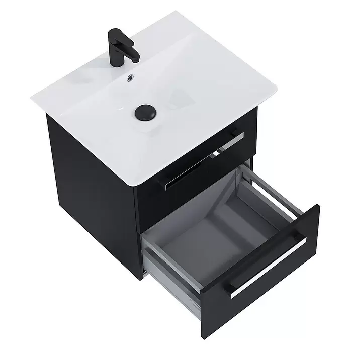 Riva Excenterstopfen Vulcano/Joy - Schwarz, L x B x H: 7 x 7 x 10 cm - Ansicht von oben