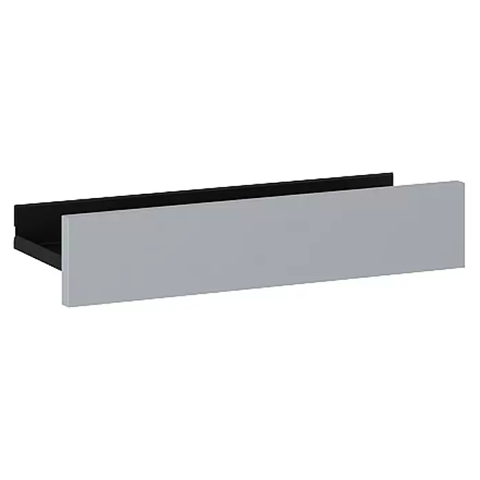 Riva Badregal Vulcano/Joy - L x B x H: 14,7 x 40 x 8 cm, Hellgrau - Diagonale Ansicht