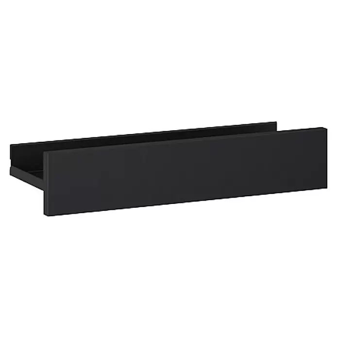 Riva Badregal Vulcano/Joy - L x B x H: 14,7 x 40 x 8 cm, Schwarz - Diagonale Ansicht