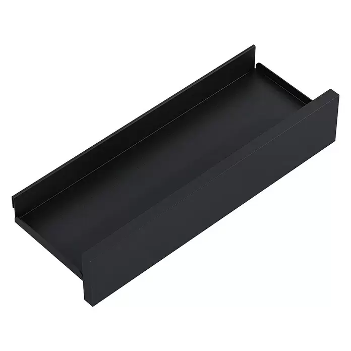 Riva Badregal Vulcano/Joy - L x B x H: 14,7 x 40 x 8 cm, Schwarz - Diagonale Ansicht