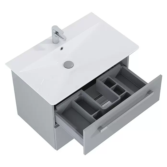 Riva Excenterstopfen Vulcano/Joy - Grau, L x B x H: 7 x 7 x 10 cm - Ansicht von oben