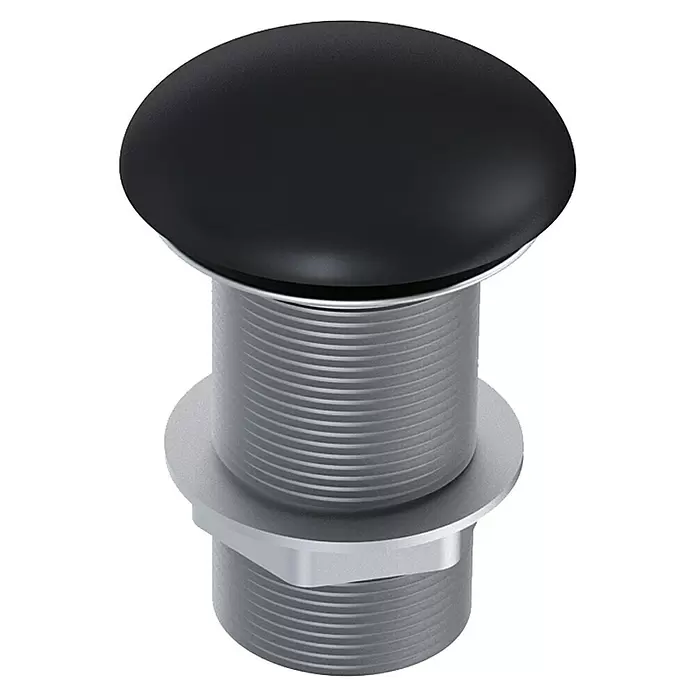 Riva Excenterstopfen Vulcano/Joy - Schwarz, L x B x H: 7 x 7 x 10 cm - Vorderansicht