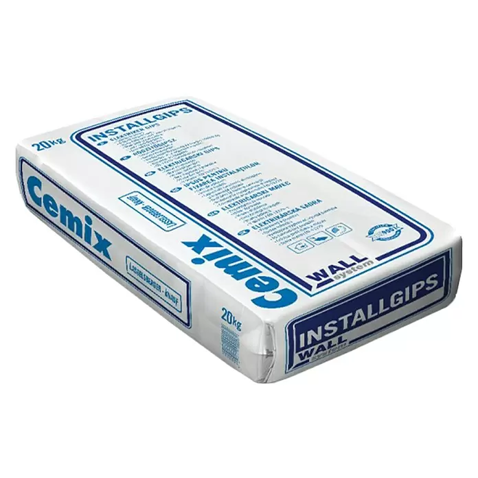 Cemix Električarski gips Install Gips - 20 kg - Dijagonalni pogled