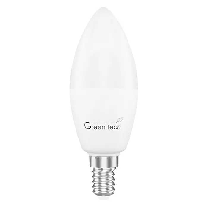 LED žarulja Green Tech - 5 W, Topla bijela, E14, 100 lm - Pogled sprijeda